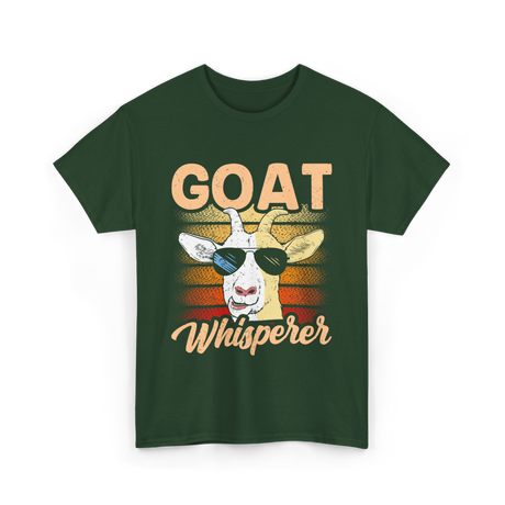 Goat Whisperer Animal Lover T-Shirt - Forest Green