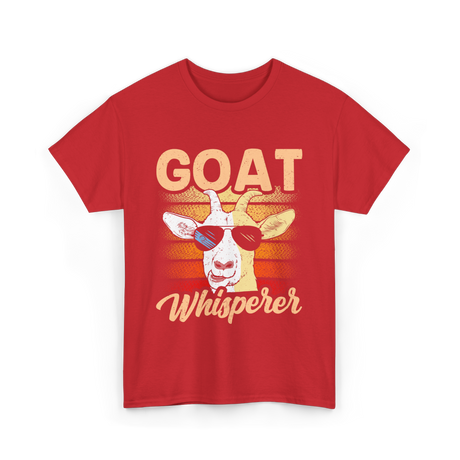 Goat Whisperer Animal Lover T-Shirt - Red