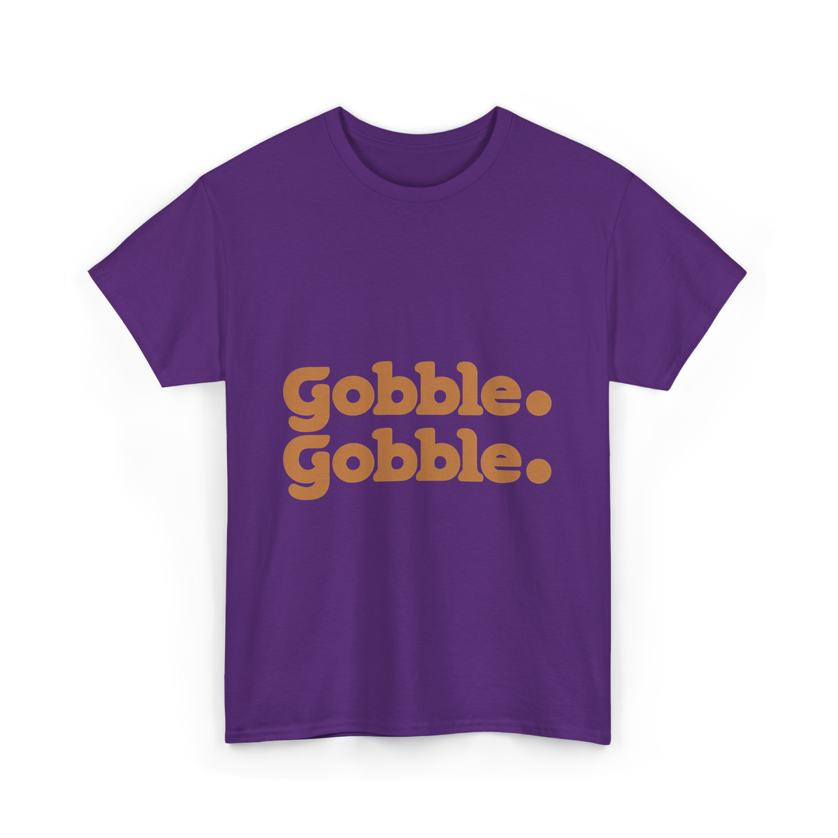 Gobble Gobble Thanksgiving Turkey T-Shirt - Purple