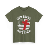 God Bless America Patriot T-Shirt - Military Green