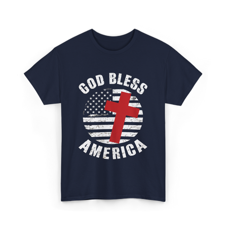 God Bless America Patriot T-Shirt - Navy