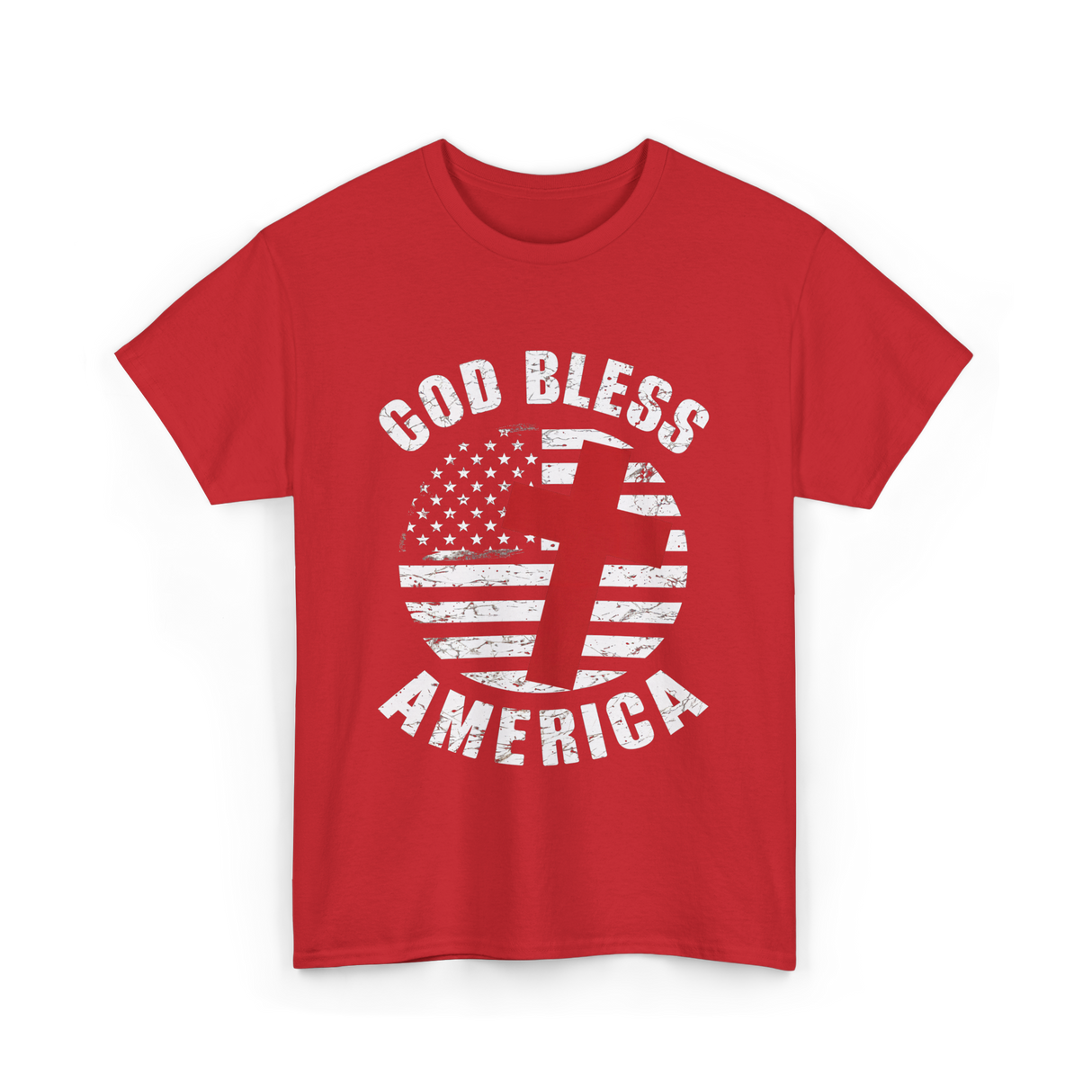 God Bless America Patriot T-Shirt - Red