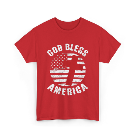 God Bless America Patriot T-Shirt - Red