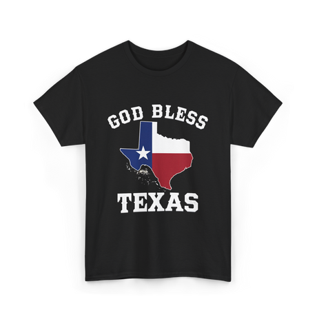 God Bless Texas Texan Pride T-Shirt - Black