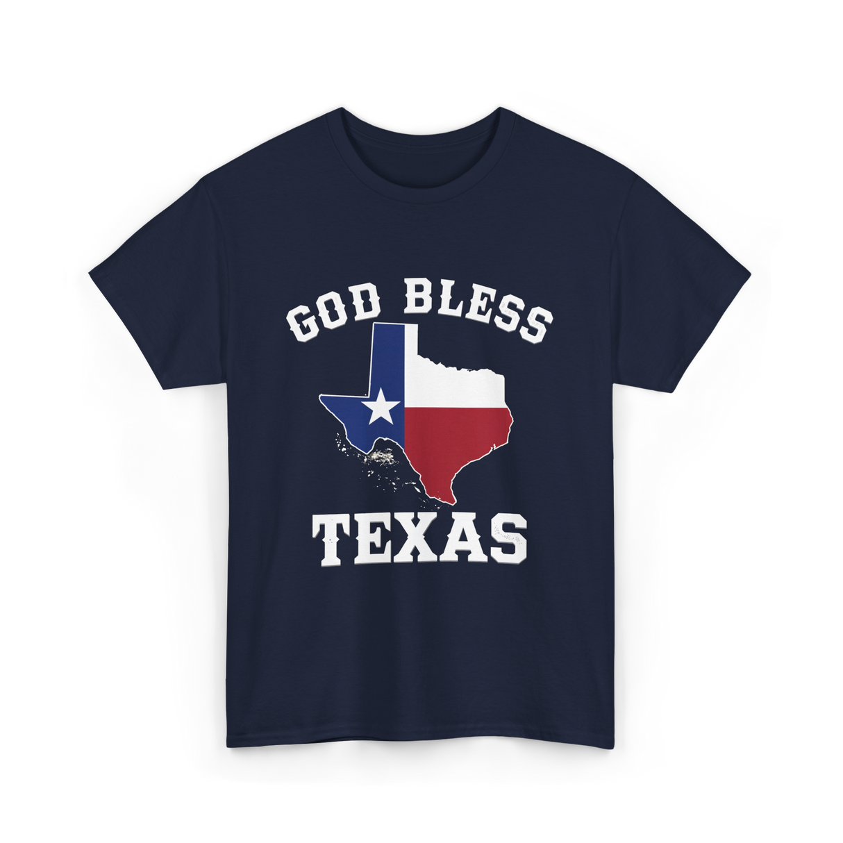 God Bless Texas Texan Pride T-Shirt - Navy