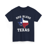 God Bless Texas Texan Pride T-Shirt - Navy