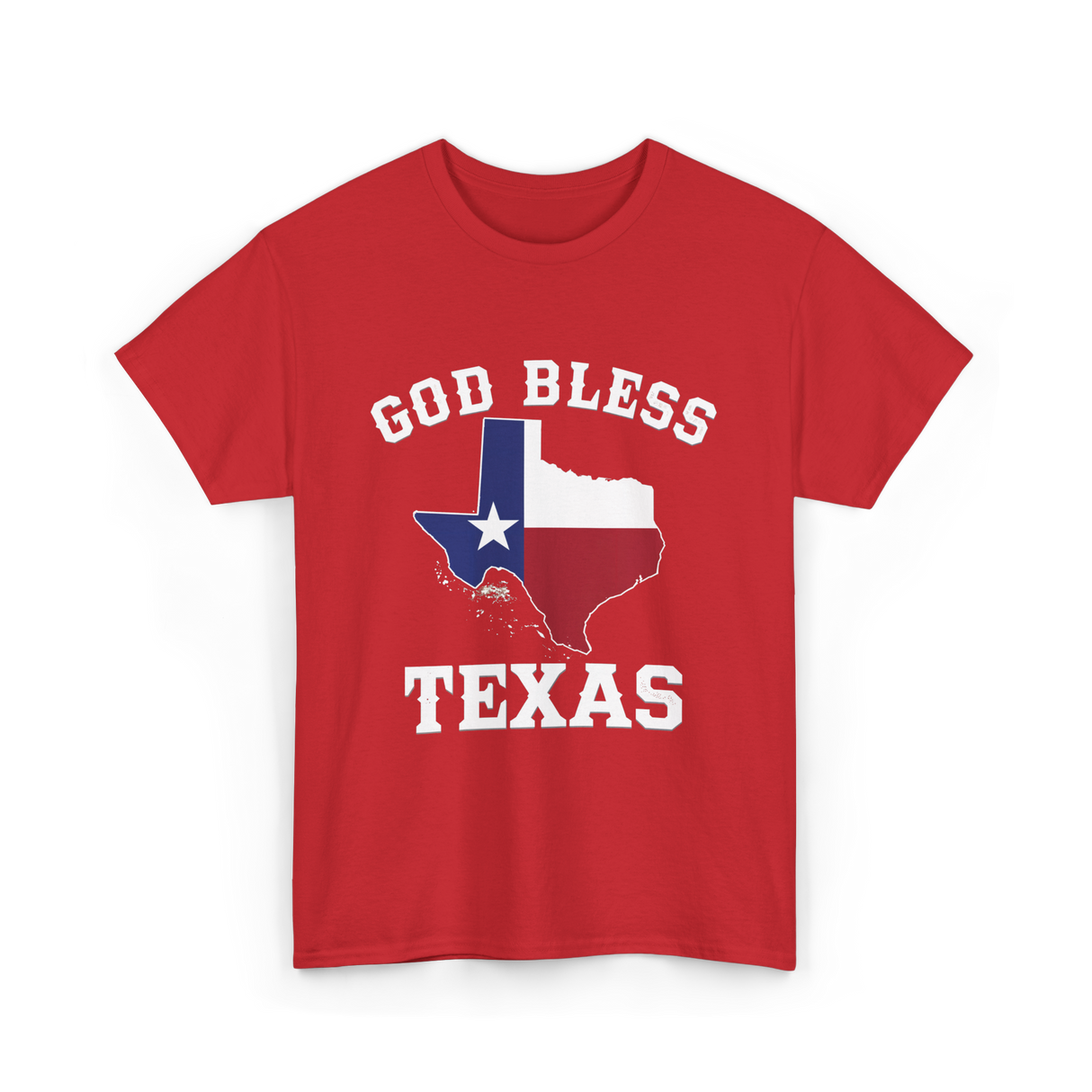 God Bless Texas Texan Pride T-Shirt - Red