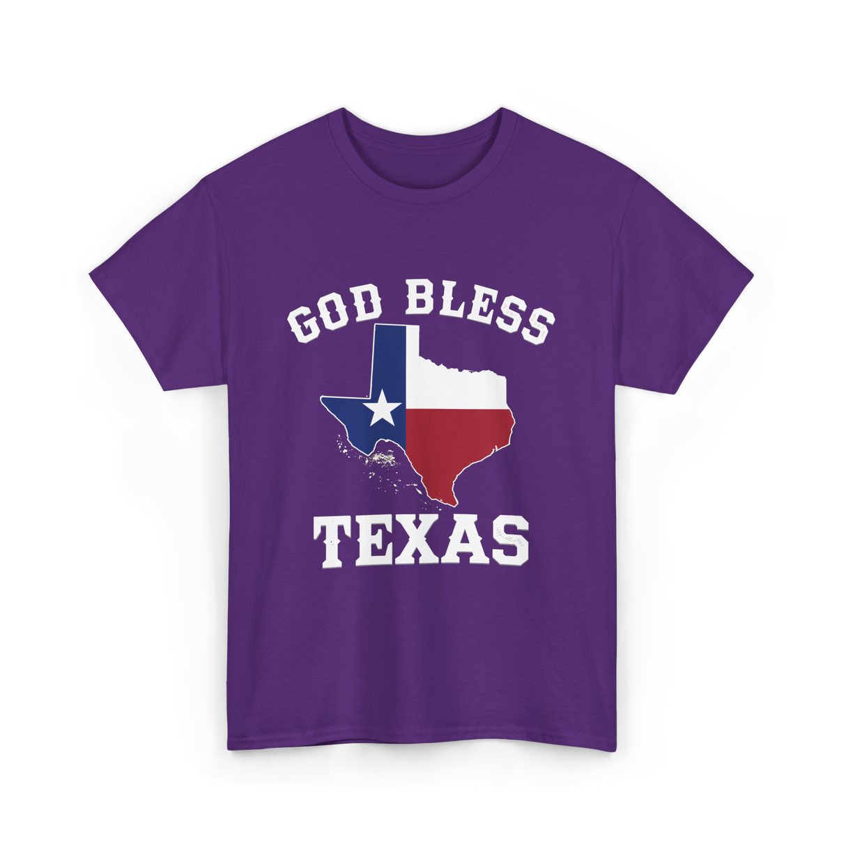 God Bless Texas Texan Pride T-Shirt - Purple