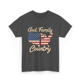 God Family Country Christian T-Shirt - Dark Heather