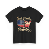 God Family Country Faith T-Shirt - Black