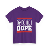 God Is Dope Christian Faith T-Shirt - Purple