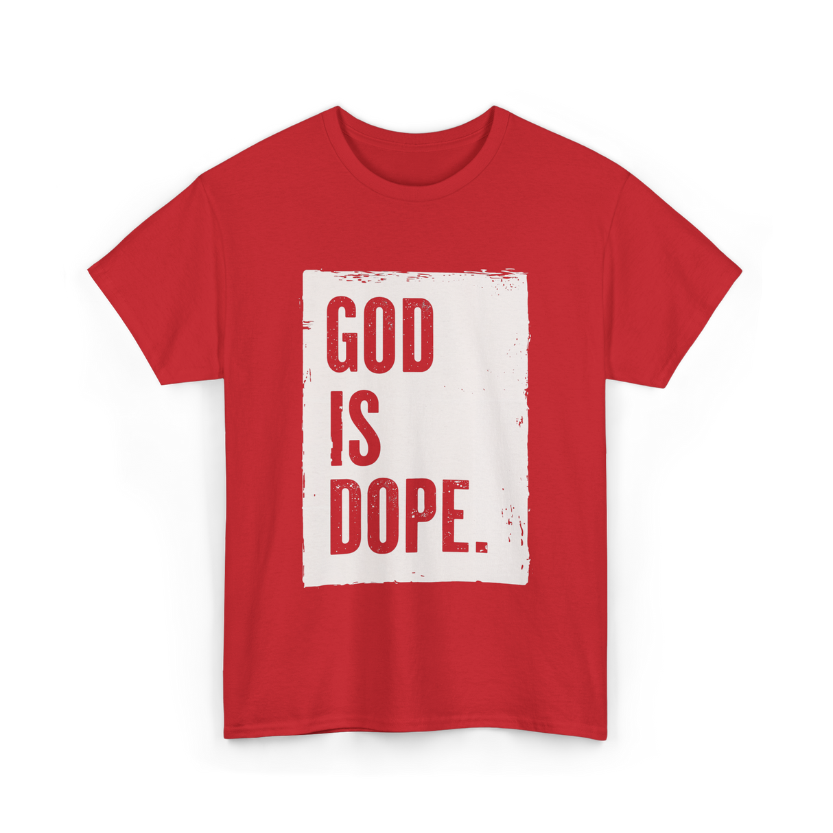 God Is Dope God T-Shirt - Red