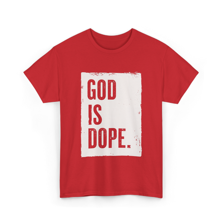 God Is Dope God T-Shirt - Red