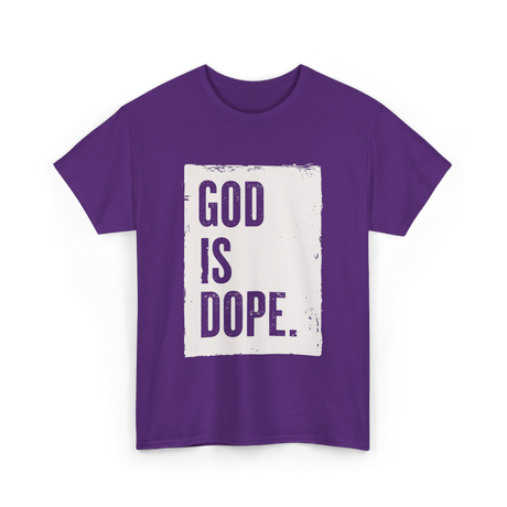 God Is Dope God T-Shirt - Purple