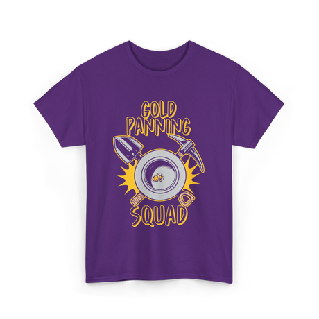 Gold Panning Squad Panning T-Shirt - Purple