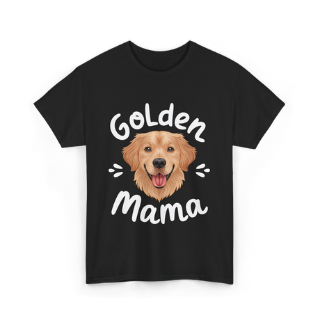 Golden Mama Dog Retriever T-Shirt - Black