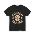 Golden Mama Golden Retriever Dog T-Shirt - Black