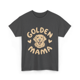 Golden Mama Golden Retriever Dog T-Shirt - Dark Heather