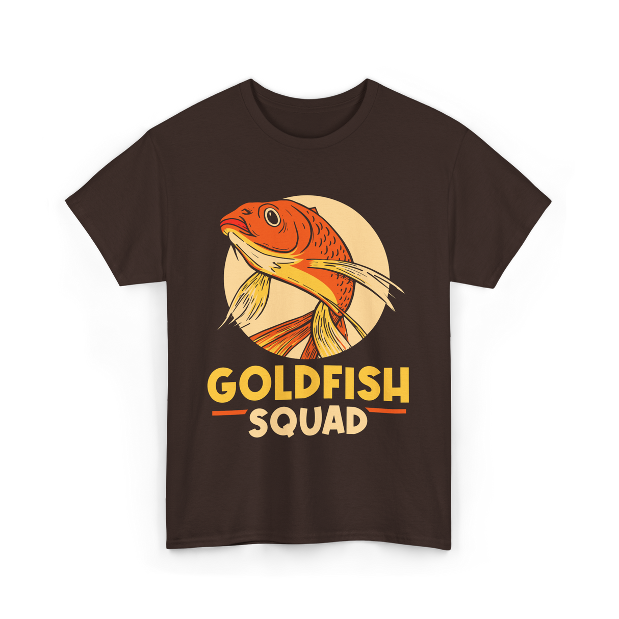 Goldfish Squad Goldfish Owner T-Shirt - Dark Chocolate