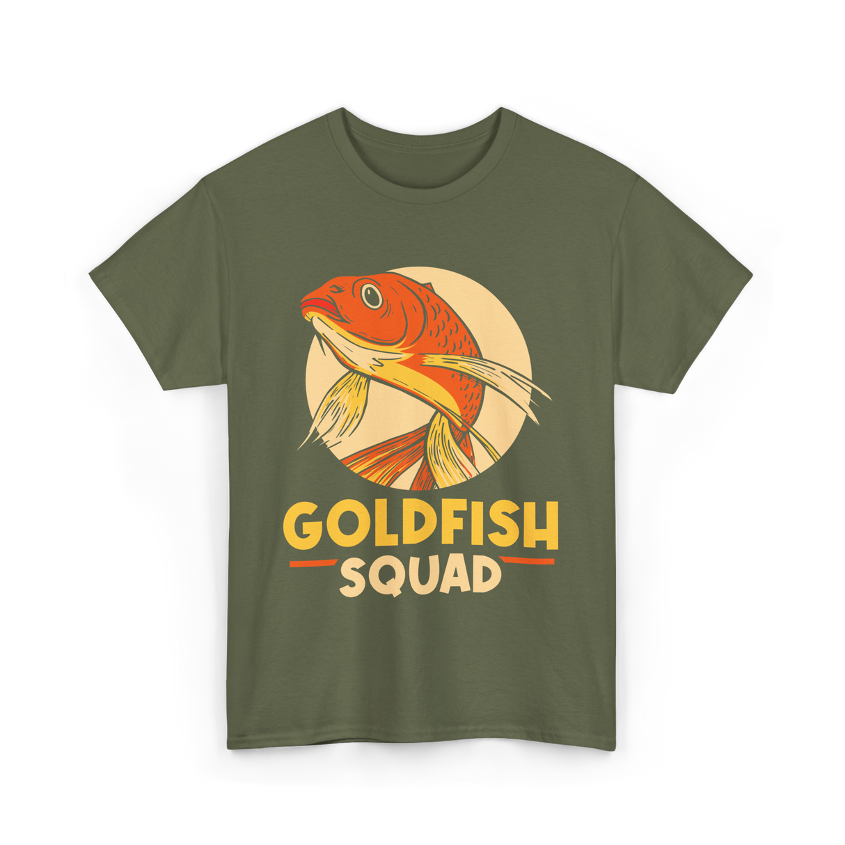 Goldfish Squad Goldfish Owner T-Shirt - Military Green