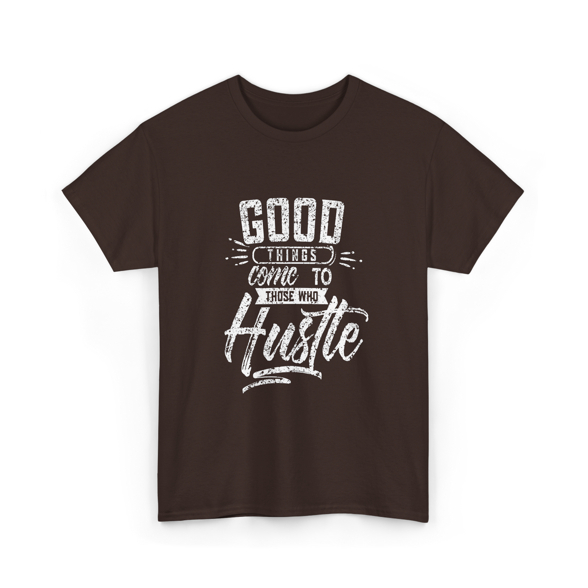 Good Things Hustle Success T-Shirt - Dark Chocolate