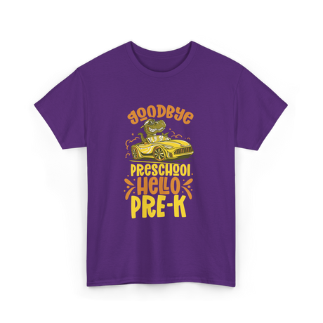 Goodbye Preschool Hello Pre-K Kids T-Shirt - Purple