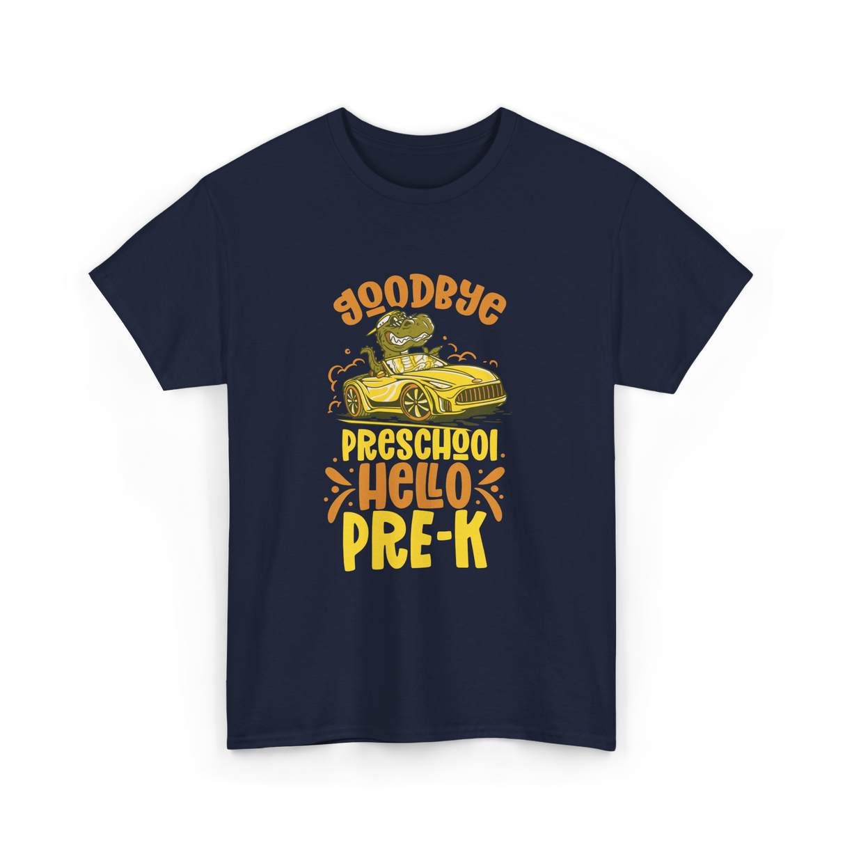 Goodbye Preschool Hello Pre-K Kids T-Shirt - Navy