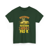 Goodbye Preschool Hello Pre-K Kids T-Shirt - Forest Green