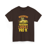 Goodbye Preschool Hello Pre-K Kids T-Shirt - Dark Chocolate