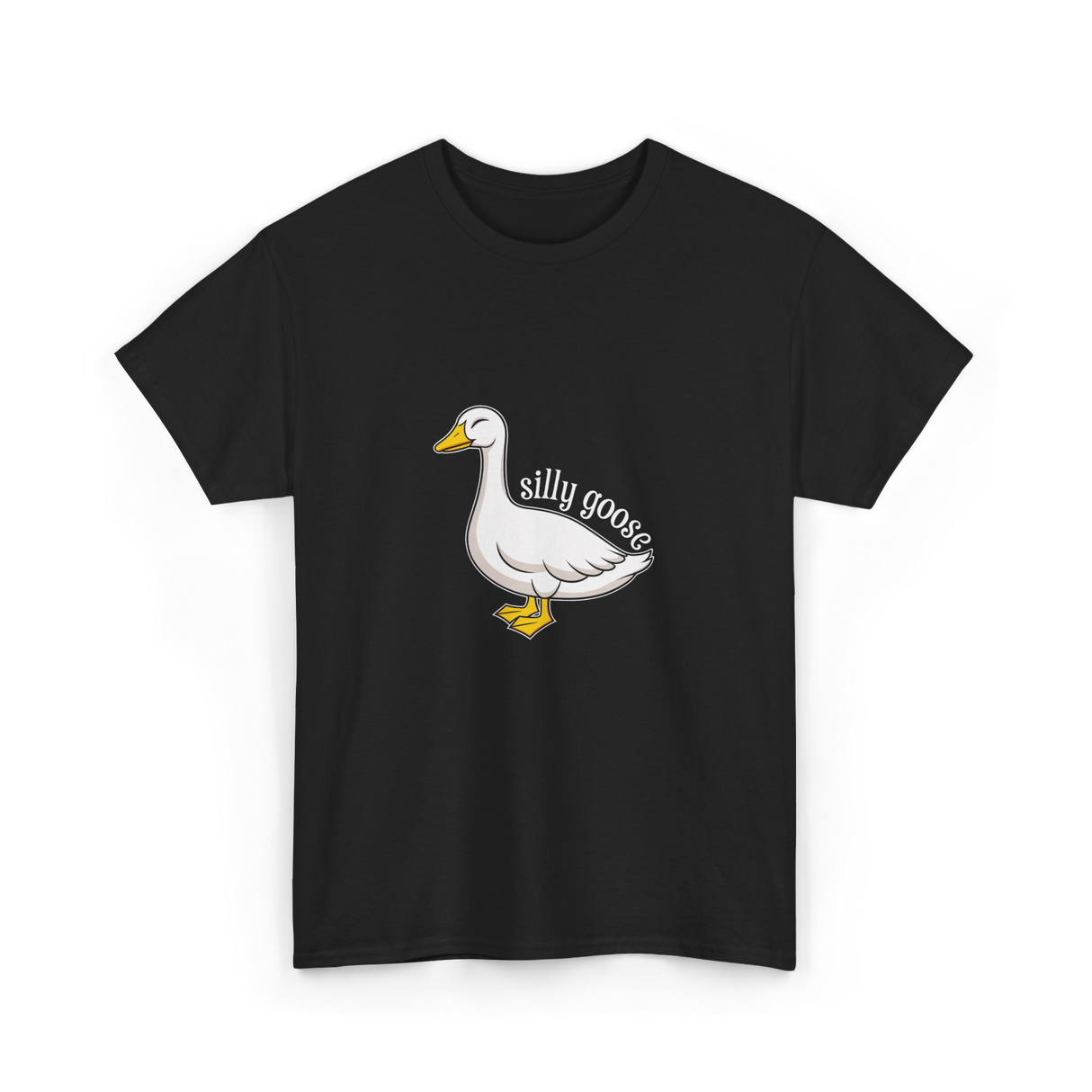 Silly Goose Aesthetic T-Shirt - Black