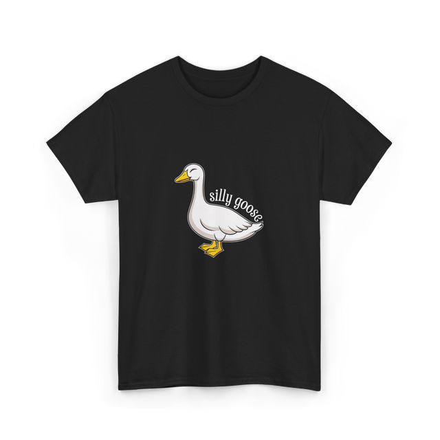 Silly Goose Aesthetic T-Shirt - Black