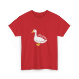 Silly Goose Aesthetic T-Shirt - Red