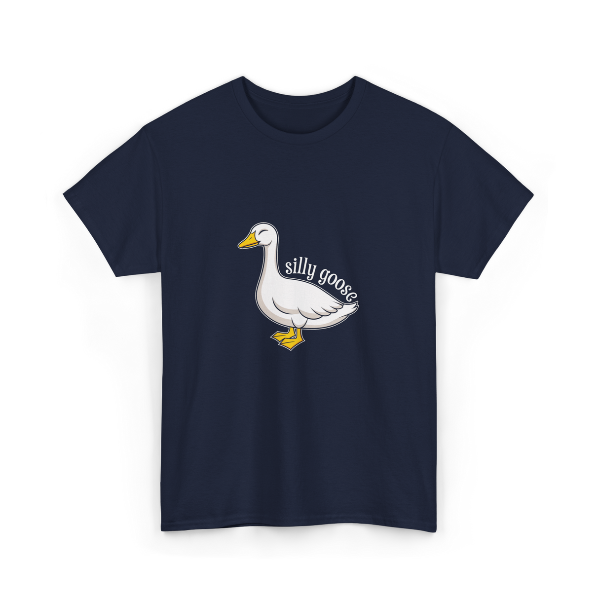 Silly Goose Aesthetic T-Shirt - Navy