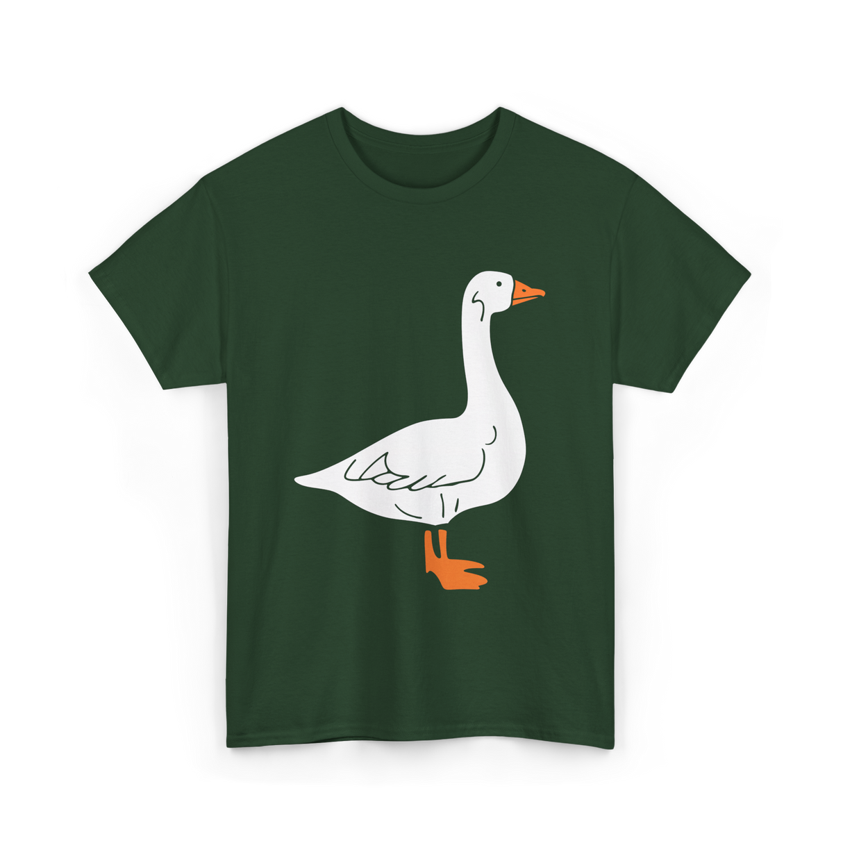 Goose Bird Goose Lover T-Shirt - Forest Green