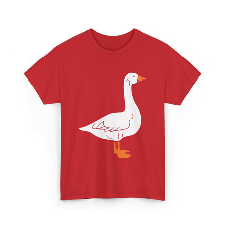 Goose Bird Goose Lover T-Shirt - Red