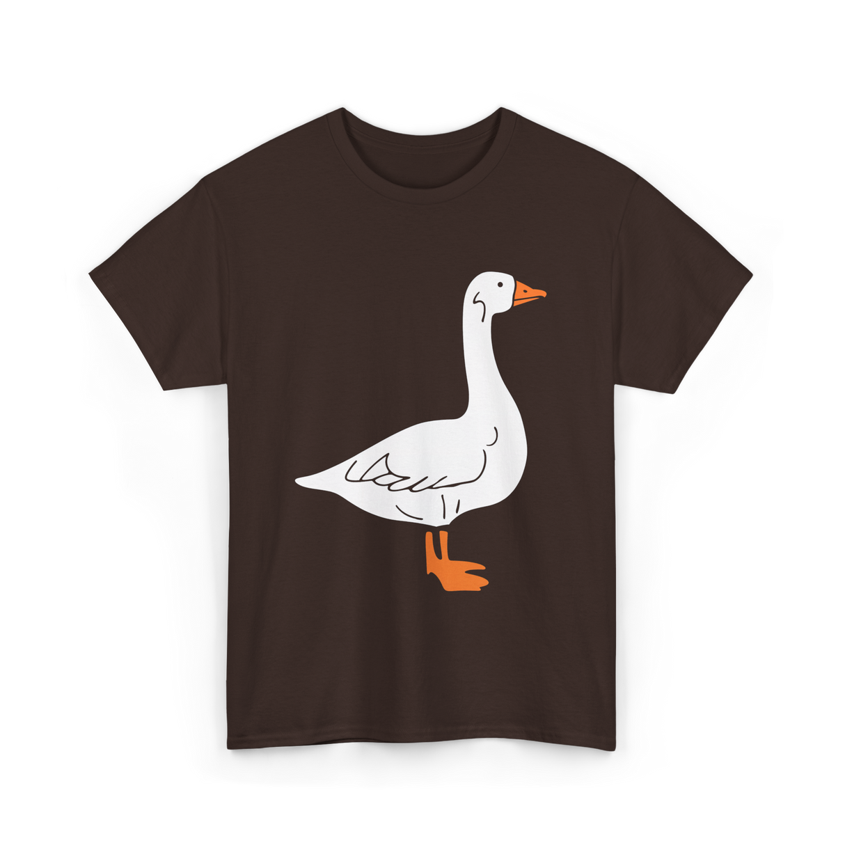 Goose Bird Goose Lover T-Shirt - Dark Chocolate