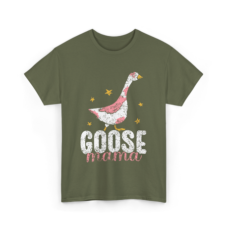 Goose Mama Animal Love T-Shirt - Military Green