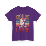 Goose on the Loose Goose Lover T-Shirt - Purple