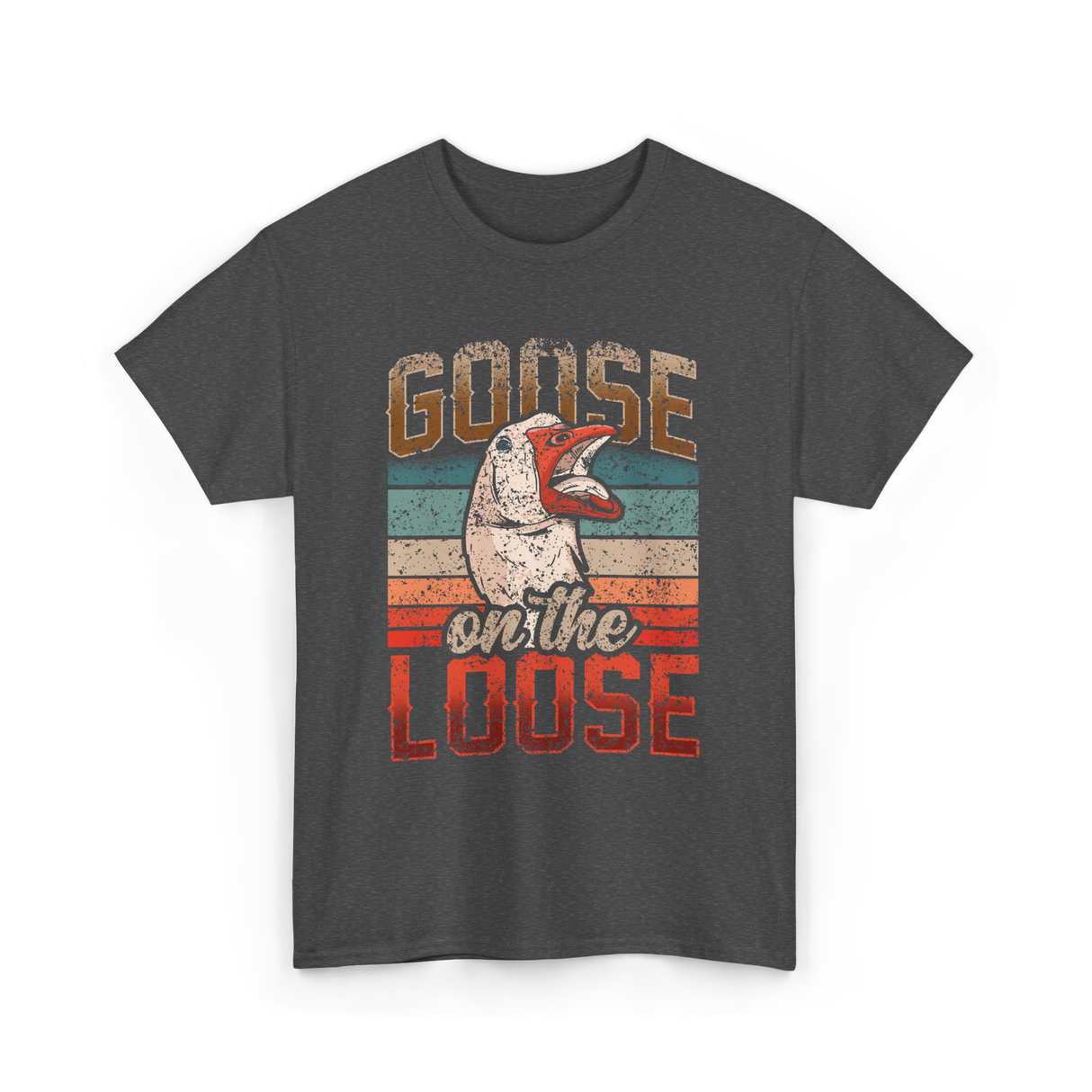 Goose on the Loose Goose Lover T-Shirt - Dark Heather