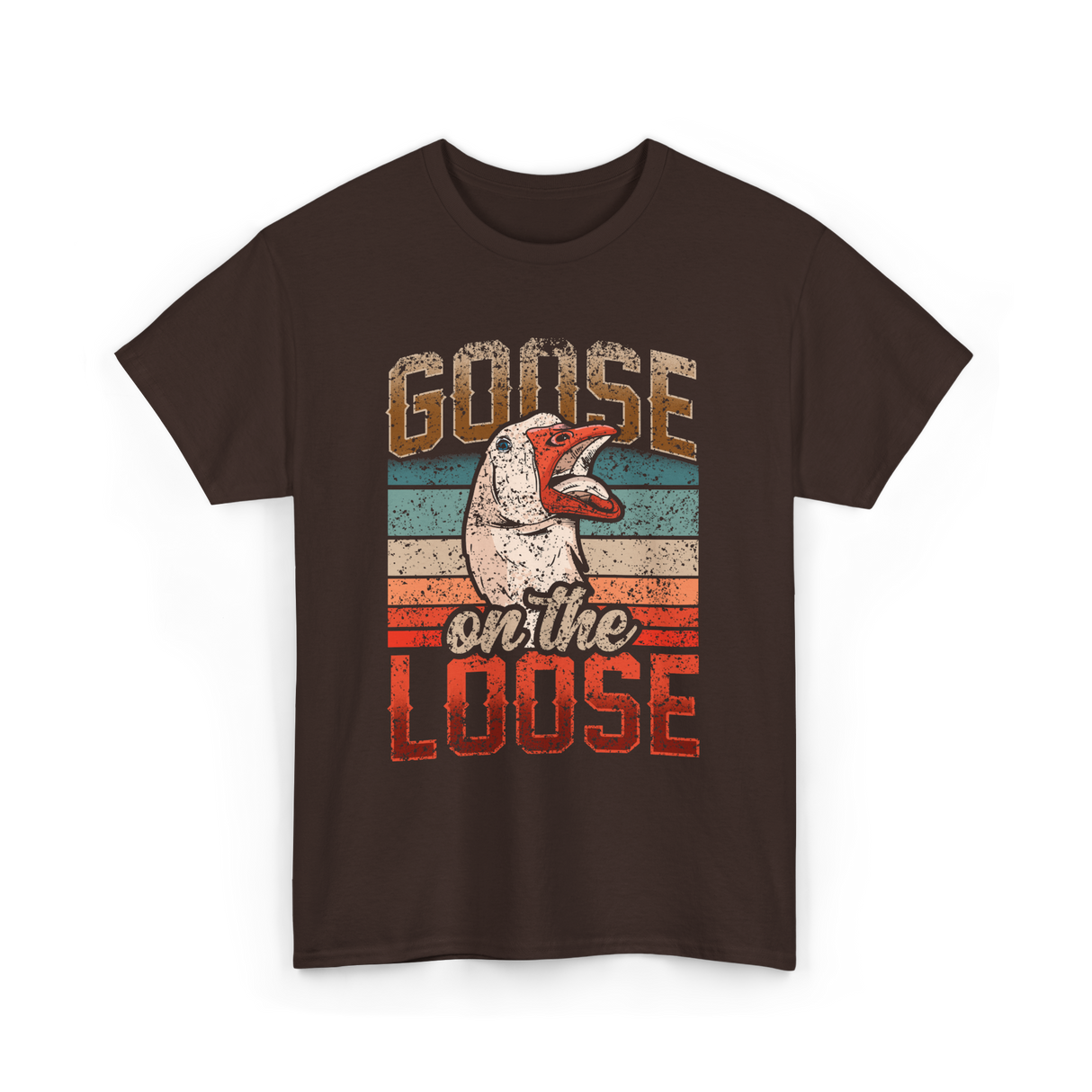 Goose on the Loose Goose Lover T-Shirt - Dark Chocolate