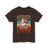 Goose on the Loose Goose Lover T-Shirt - Dark Chocolate