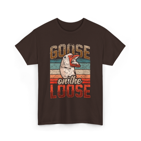 Goose on the Loose Goose Lover T-Shirt - Dark Chocolate