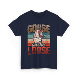 Goose on the Loose Goose Lover T-Shirt - Navy