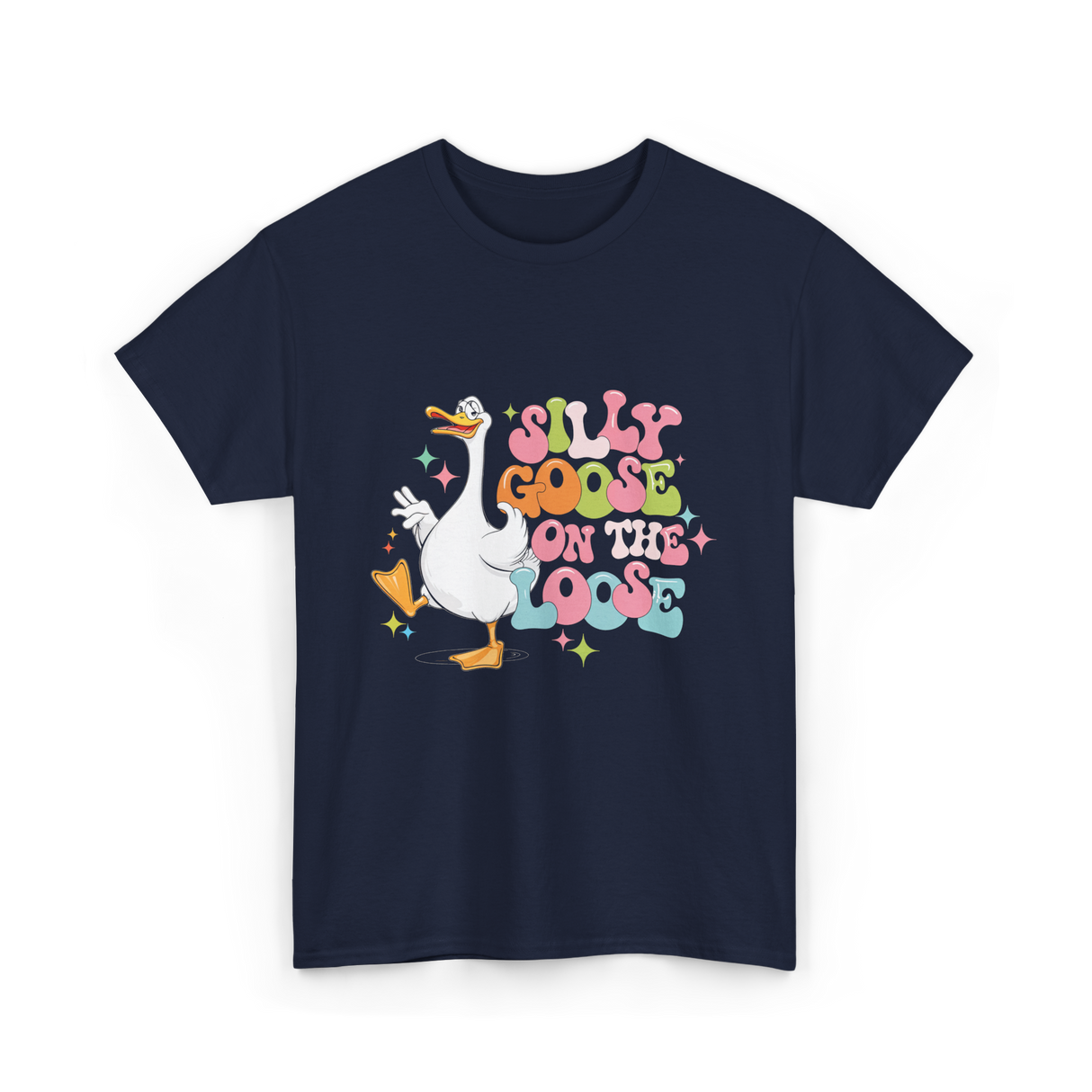 Goose on the Loose T-Shirt - Navy