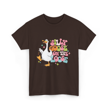 Goose on the Loose T-Shirt - Dark Chocolate