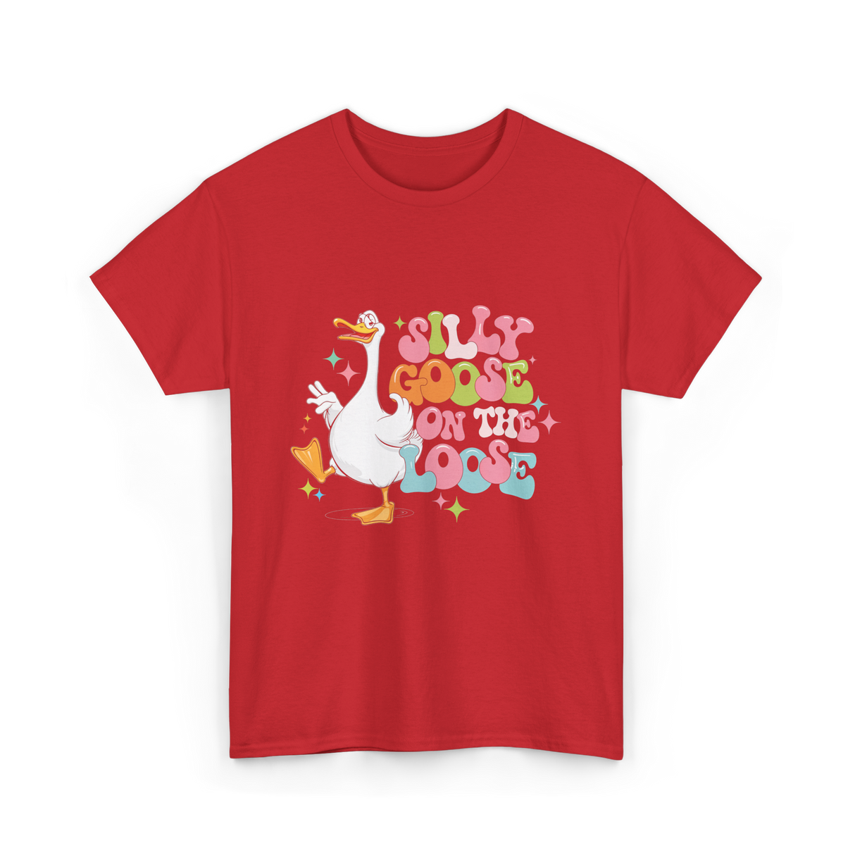 Goose on the Loose T-Shirt - Red