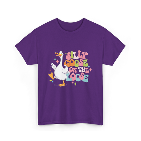 Goose on the Loose T-Shirt - Purple