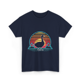 Goose Retro Vintage Animal Lover T-Shirt - Navy