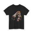 Gorilla Wildlife Preservation Animals T-Shirt - Black