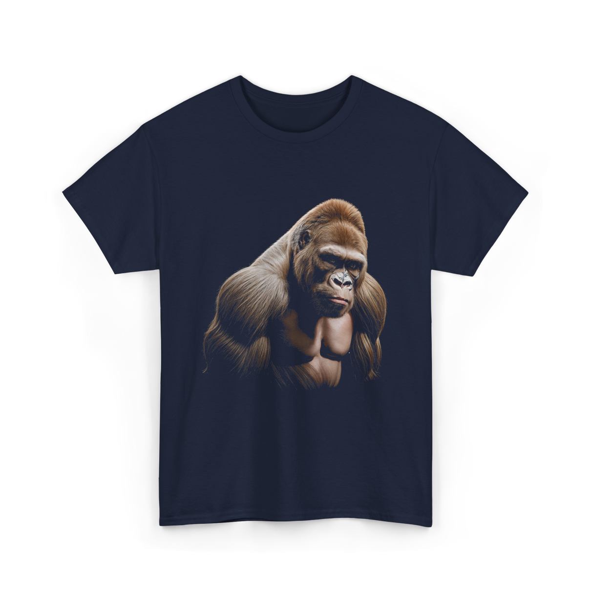 Gorilla Wildlife Preservation Animals T-Shirt - Navy